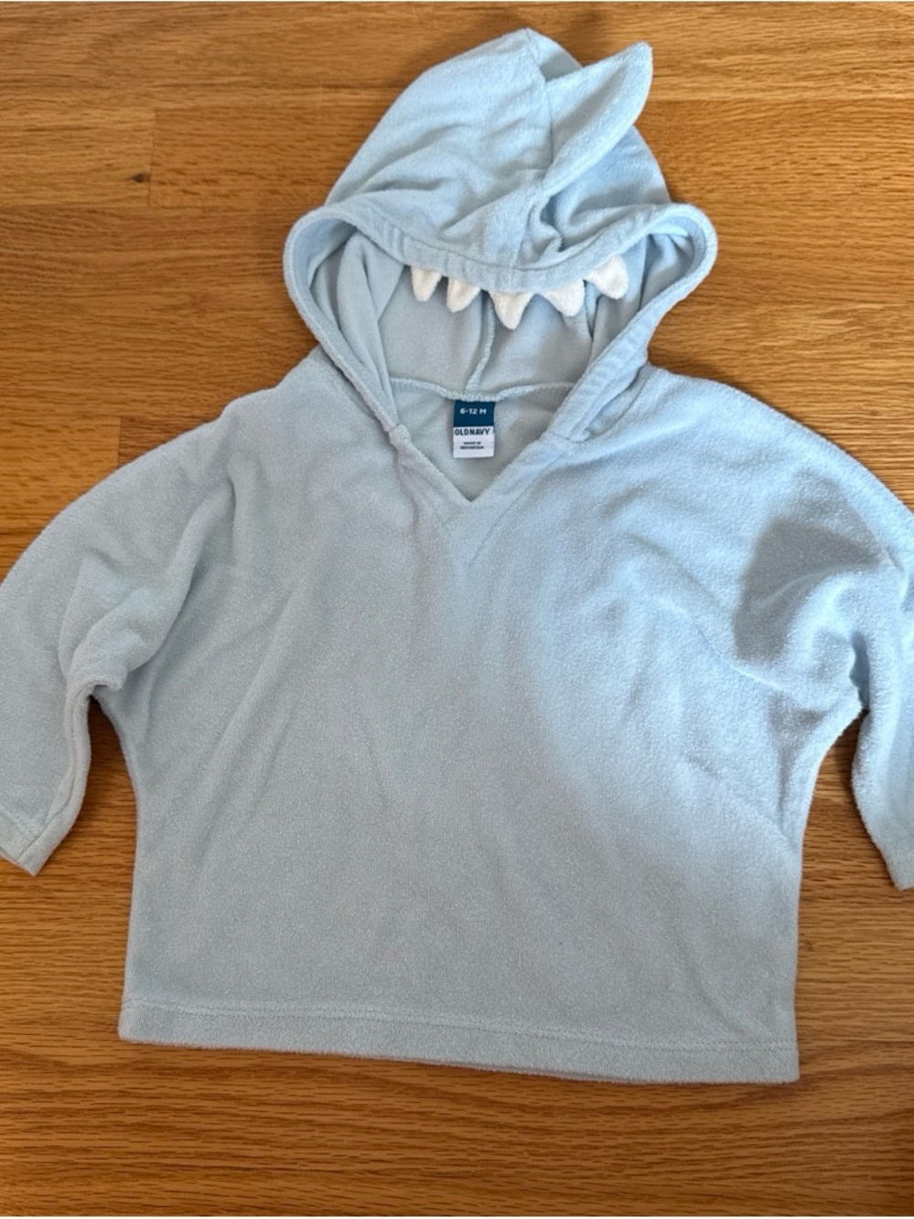 Old Navy Shark Cover Up Size 12 Months